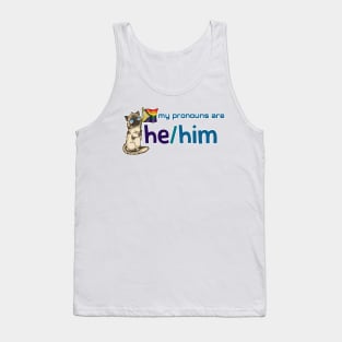 My Pronouns with Chocolate (He/Him) Tank Top